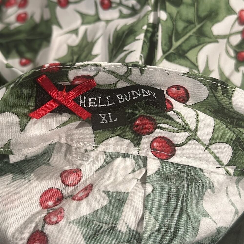 HELL BUNNY Holly Berry Skirt Sz XL - Picture 10 of 12